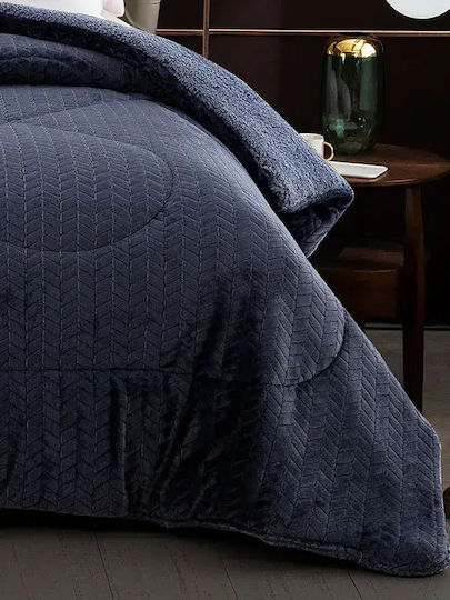 Sunshine Duvet Cover Double 240x220cm Blue