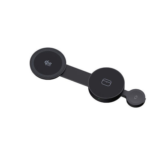 Mobile Origin Ασύρματος Φορτιστής Qi2 25W Μαύρος (MO-PW34-BLK)