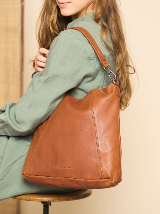 Leather Women's Shoulder Bag Lilac