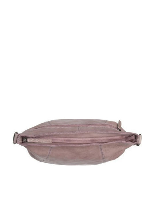 Leather Women's Shoulder Bag Lilac