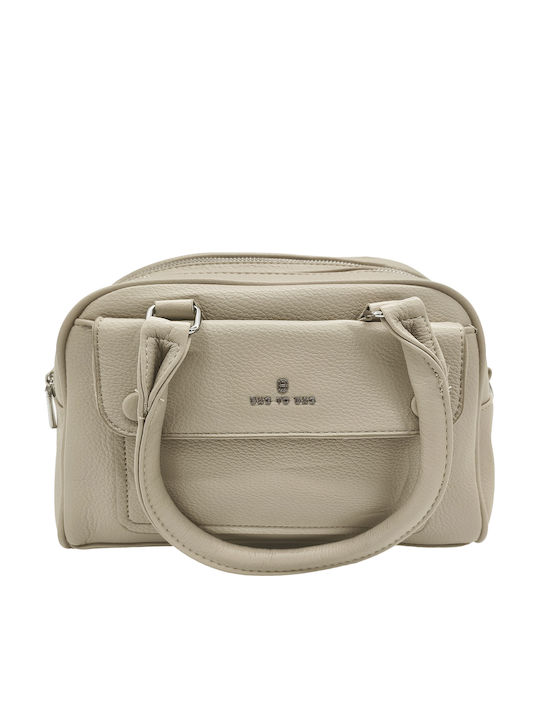Fabric Women's Handbag Crossbody Shoulder Beige