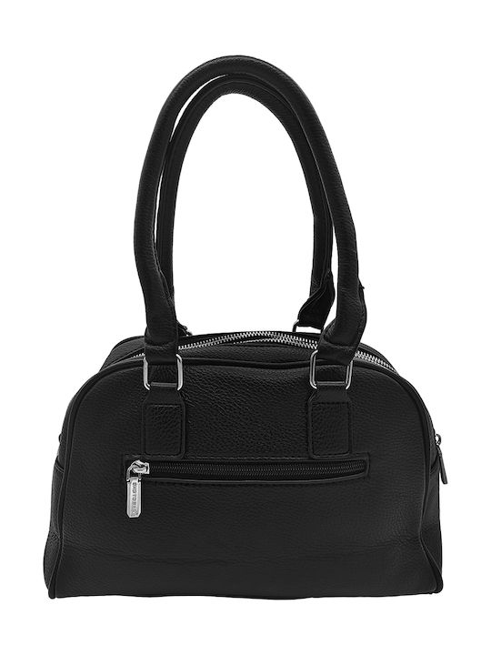 Fabric Women's Shoulder Bag Black