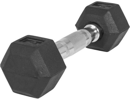 Optimum Hexagonal Rubber Dumbbell 1 x 1kg