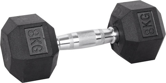 inSPORTline Dumbbell Hexagon Rubber 8kg