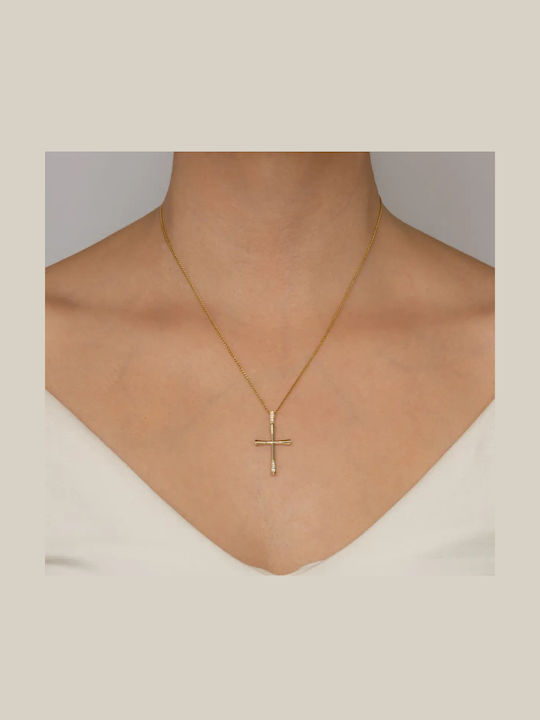 Women's Gold Cross 14K with Chain