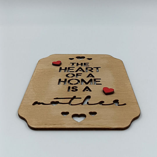 Ξύλινο Διακοσμητικό Heart A Home Is A Mother Toxylo