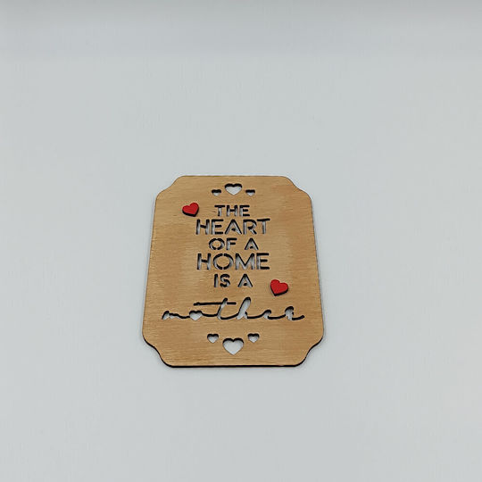 Ξύλινο Διακοσμητικό Heart A Home Is A Mother Toxylo