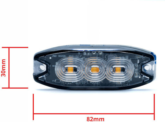 Einparts LED Warnleuchte 9W ECE R65 Zulassung Pannenhilfe