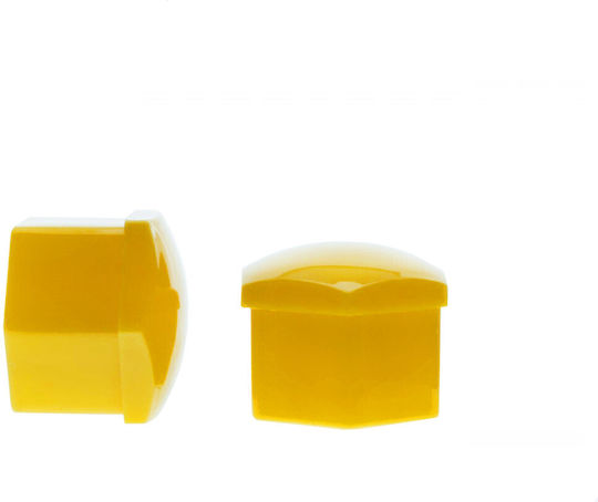 17 Mm Yellow Screw Caps 20 Pcs Set Installation Protection Wheels