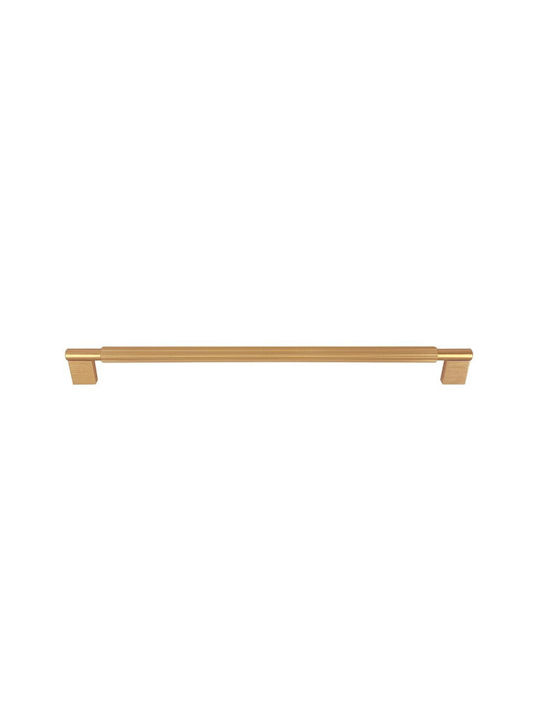 Viefe Mâner Pentru Mobilier Din Metal Brushed Brass 291mm (Centrele Găurilor 192mm) 0583192L291