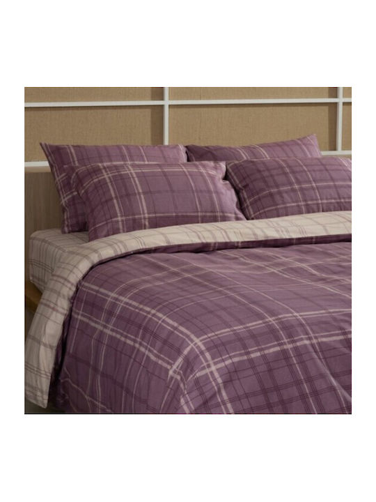 Sunshine Bettbezug Baumwolle Einzelbett 170x250 Feelings 2066 Mauve