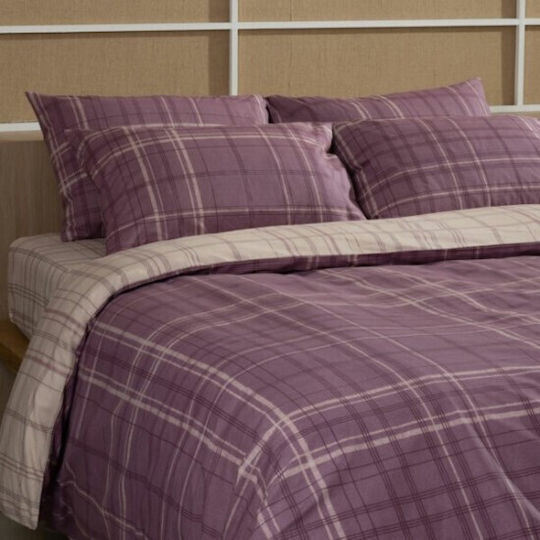 Sunshine Duvet Cover Cotton Single 170x250 Feelings 2066 Mauve