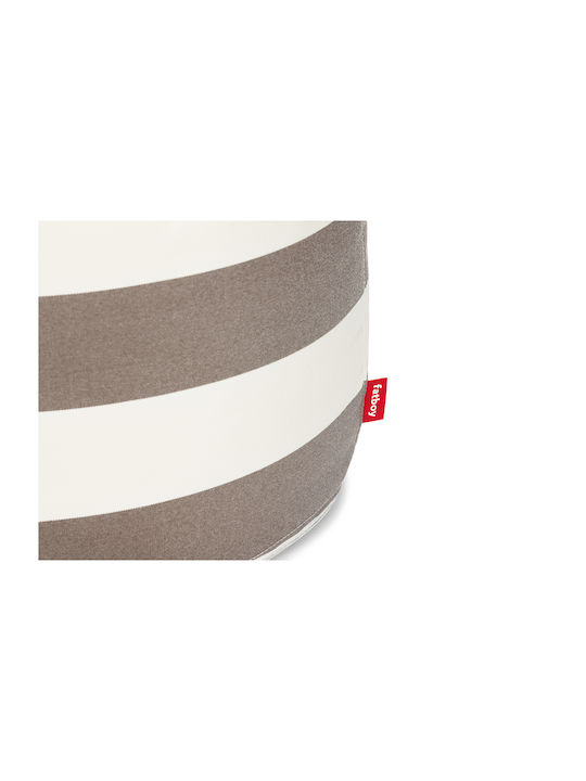 Bean Bag Stool Waterproof Point Large Outdoor Stripe Cacao 70x70x40cm