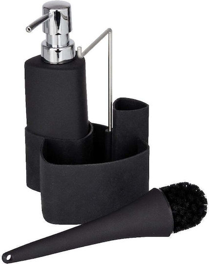 Wenko Επιτοίχιο Dispenser Κουζίνας Μεταλλικό Μαύρο 250ml