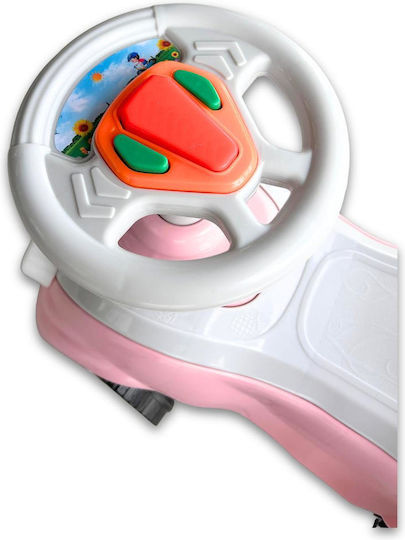 Car Ride On Pink Baby Push Walker