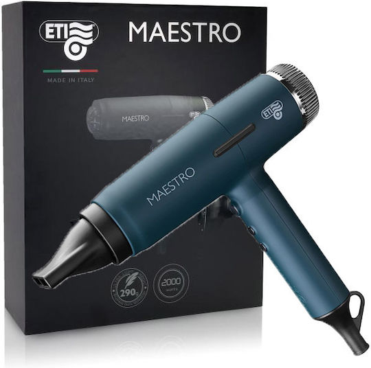 Eti Maestro Ionic Επαγγελματικό Πιστολάκι Μαλλιών με Φυσούνα 2000W Cobalt