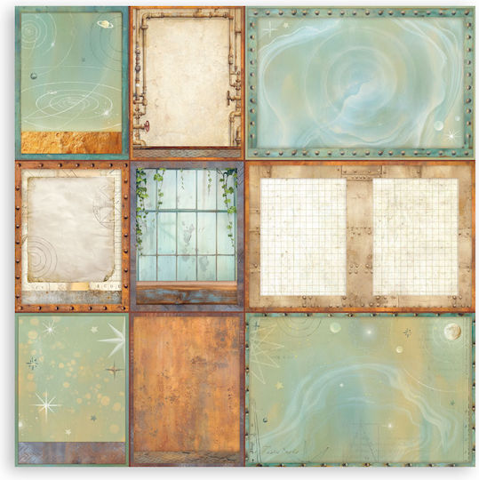 Χαρτιά Scrapbooking 22τεμ Μονής Όψης 20.3×20.3cm Stamperia A New Beginning
