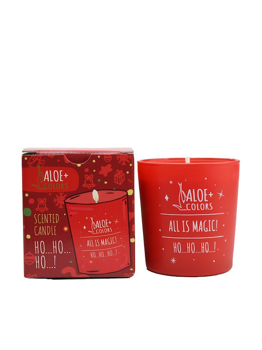Aloe Colors Коледна Свещ Бежова Ho Ho Ho