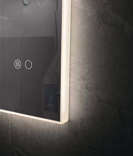 Polihome Καθρέπτης Τοίχου με Πλαίσιο 100x70cm