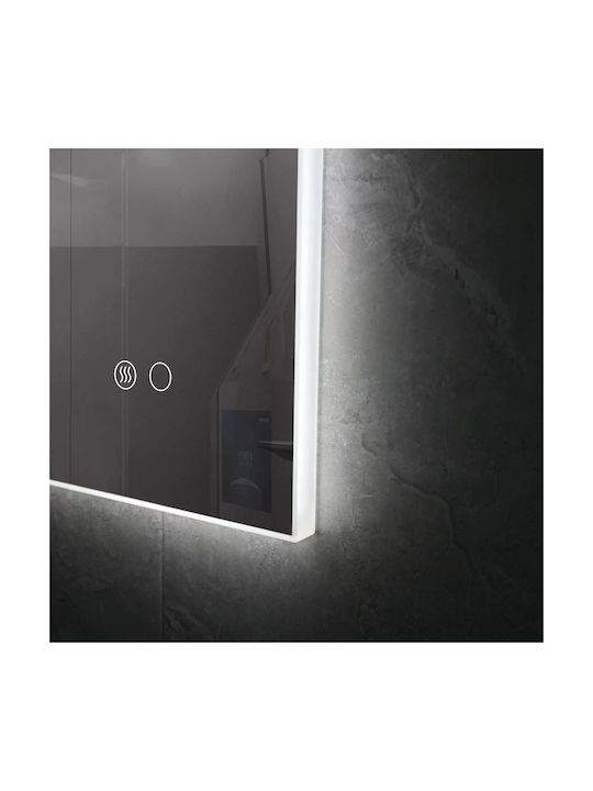 Polihome Wandspiegel mit Rahmen 100x70cm