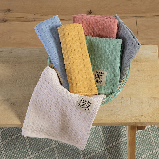 Nef-Nef Homeware Cute Chef Tea Towel Made of 100% Cotton in Yellow Colour 45x68cm Nef-Nef Homeware Cute Chef Tea Towel Made of 100% Cotton in Yellow Colour 45x68cm