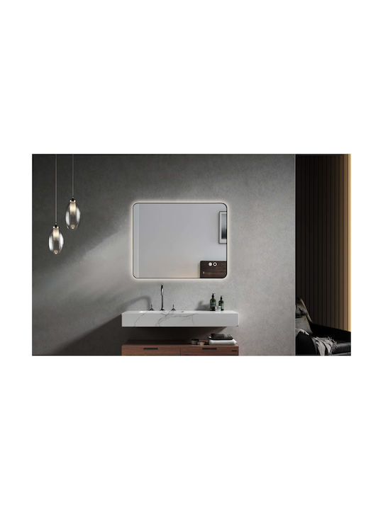 Polihome Oglindă de Perete cu Ramă 80x60cm