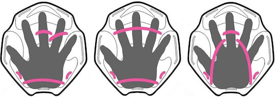 AMILA Swimming Hand Paddles Black