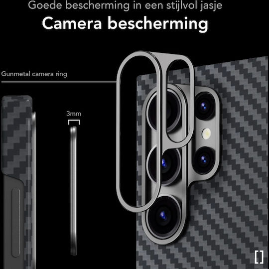 Nekit Handyhülle Kunststoff Aramidfaser 1mm Schwarz Galaxy S26 Ultra