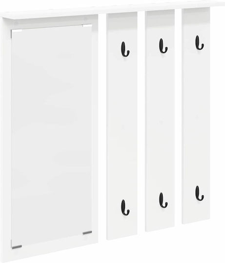 Entrance Furniture with Mirror & Hanger 84x10x80 cm