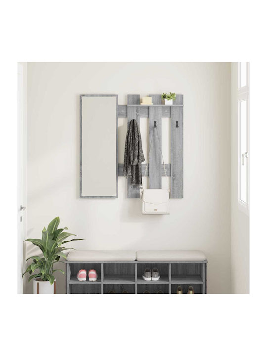 Hallway Furniture with Mirror & Hanger 100x10x100cm