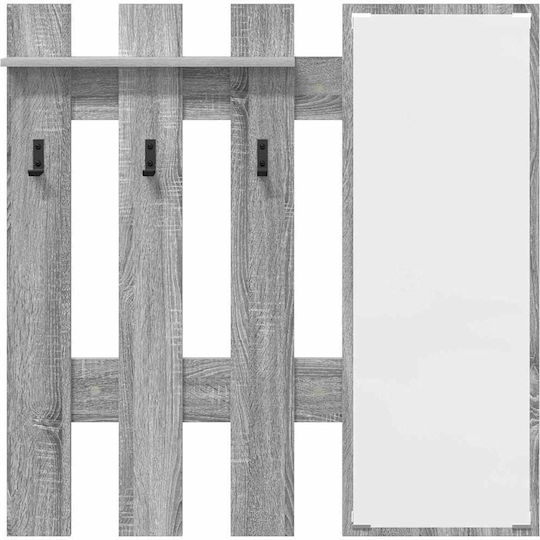 Hallway Furniture with Mirror & Hanger 100x10x100cm