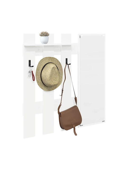 Entry Furniture with Mirror & Hanger 100x10x100cm