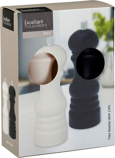 Excellent Houseware Σετ Χειροκίνητοι Μύλοι Μπαχαρικών 17.5cm