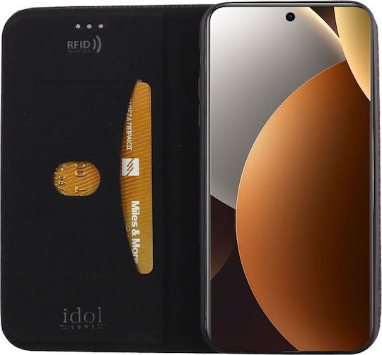 Idol 1991 Book Δερματίνης / Σιλικόνης Μαύρο (Redmi Note 15 Pro 5G)
