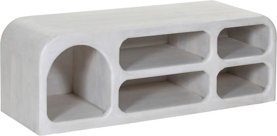 Телевизионно Мебел Подово Бяло 130x40x45 cm