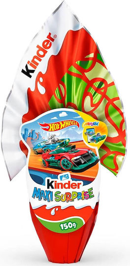 Kinder Великденско Шоколадово Яйце Мляко Макси Хот Уийлс 150гр
