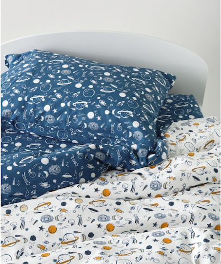 Kentia Single Set White-blue 165x245cm