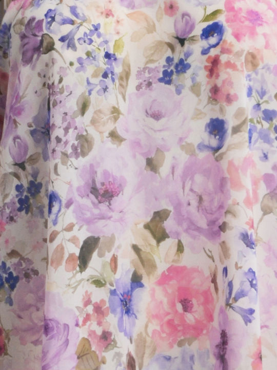 Γυναικεία Μπλούζα Μακρυμάνικη Floral Λιλά