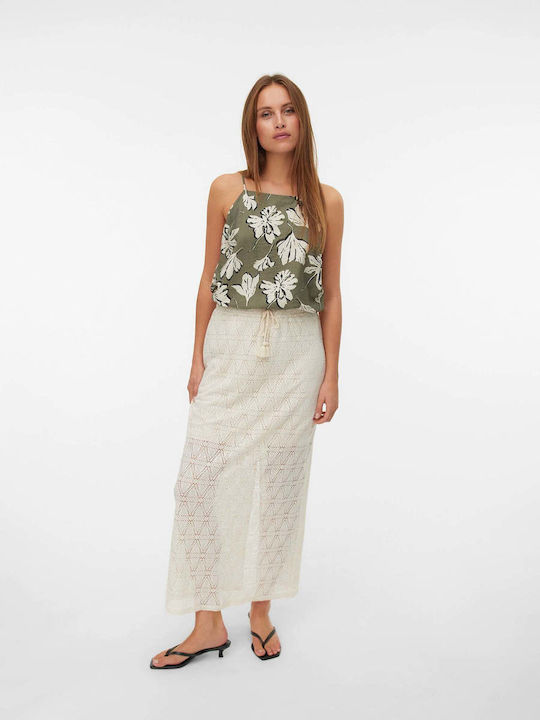 Women's Sleeveless Khaki Top