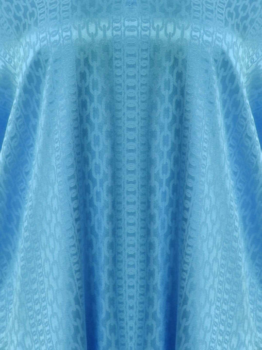 Women's Blouse Short Sleeve with V-Neckline Turquoise