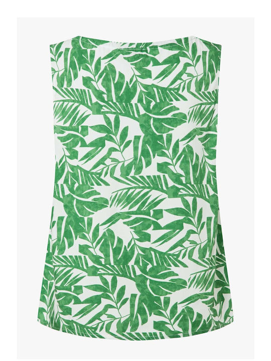 Women's Sleeveless Blouse Green