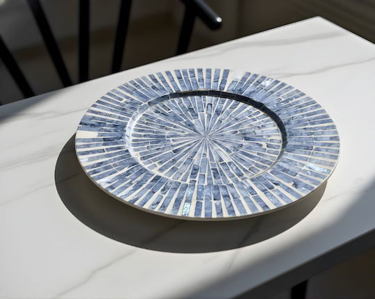 Polihome Διακοσμητική Πιατέλα Ξύλινη Γκρι 35x35x1εκ. Polihome Διακοσμητική Πιατέλα Ξύλινη Γκρι 35x35x1εκ.