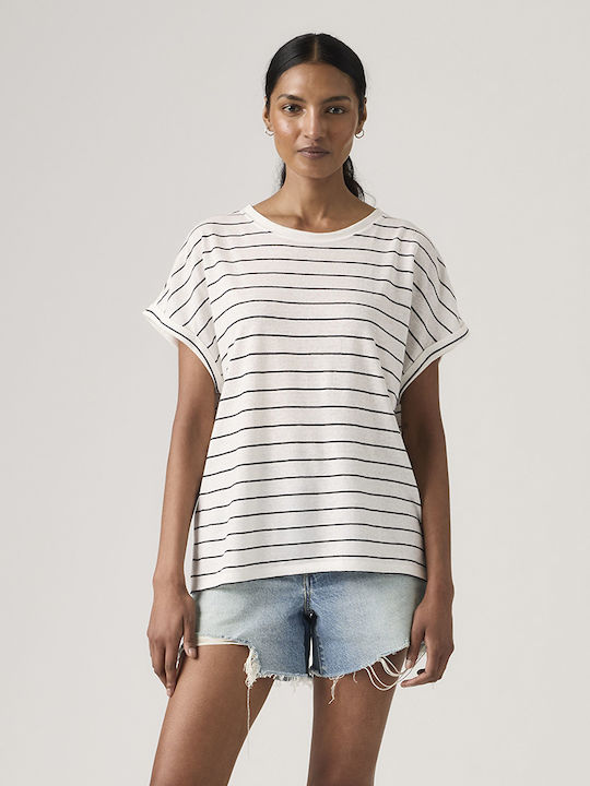 Women's Striped Off-White T-shirt