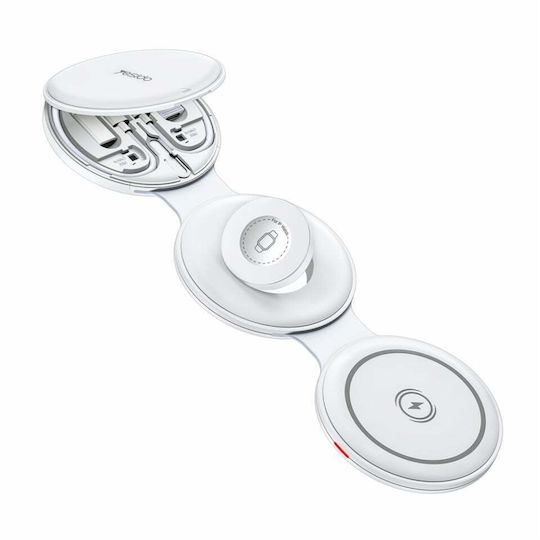 Yesido Încărcător Wireless (Qi Pad) 15W Alb