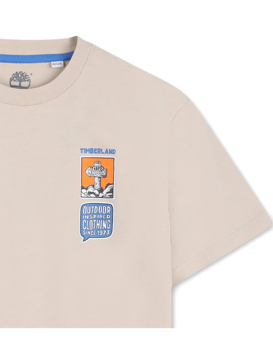 Kids Short-Sleeved Blouse Beige