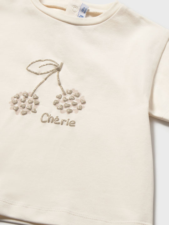 Kinderoberteil Kurzärmelig Beige