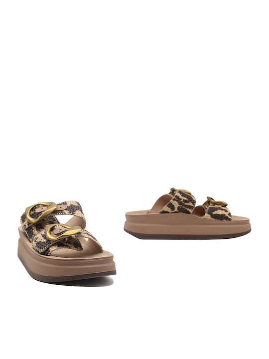 Women's Flat Sandals Brown Africana