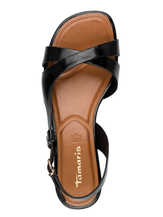 Leather Women's Sandals Black