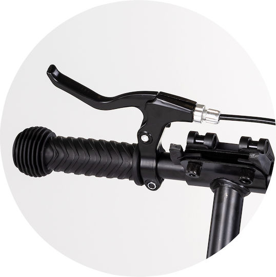 Kinderroller Klappbar Swift 2-Rad für 8+ Jahre Schwarz