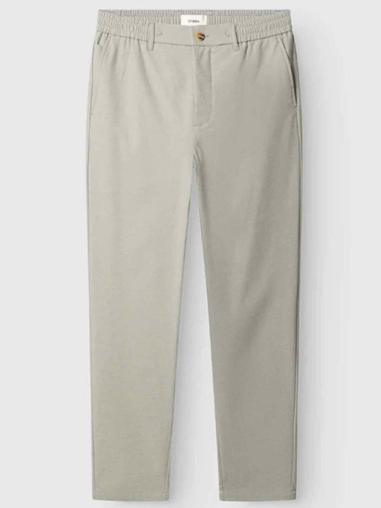 Monza Trousers in Straight Leg Mineral Gray